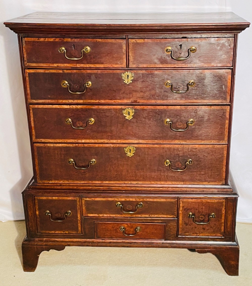 18th Century Oak Chest of Drawers on Stand. View III