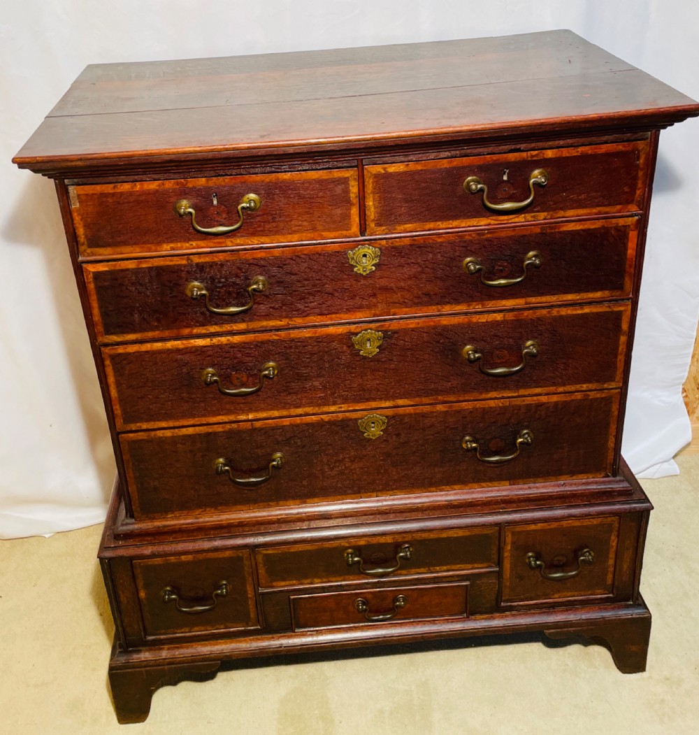 18th Century Oak Chest of Drawers on Stand. View XV