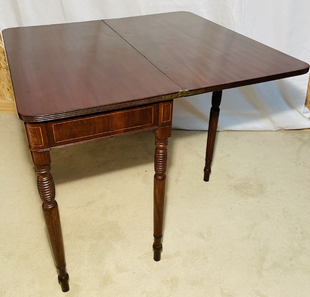 Pretty Georgian Fold Over Tea Table View IX