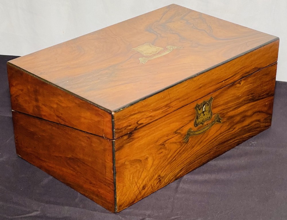 Victorian Walnut Travelling Lap Desk