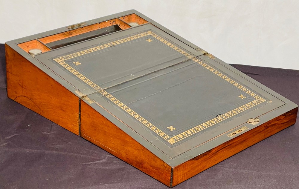 Victorian Walnut Travelling Lap Desk View VI