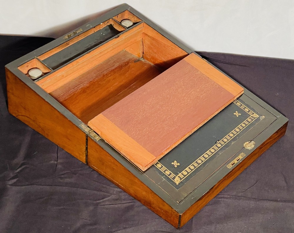 Victorian Walnut Travelling Lap Desk View VIII
