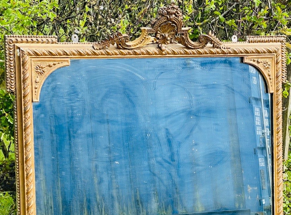 Large Gilt Overmantel Mirror View II