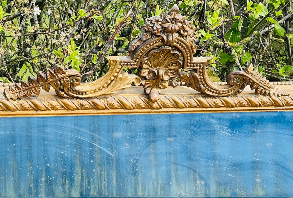 Large Gilt Overmantel Mirror View IV