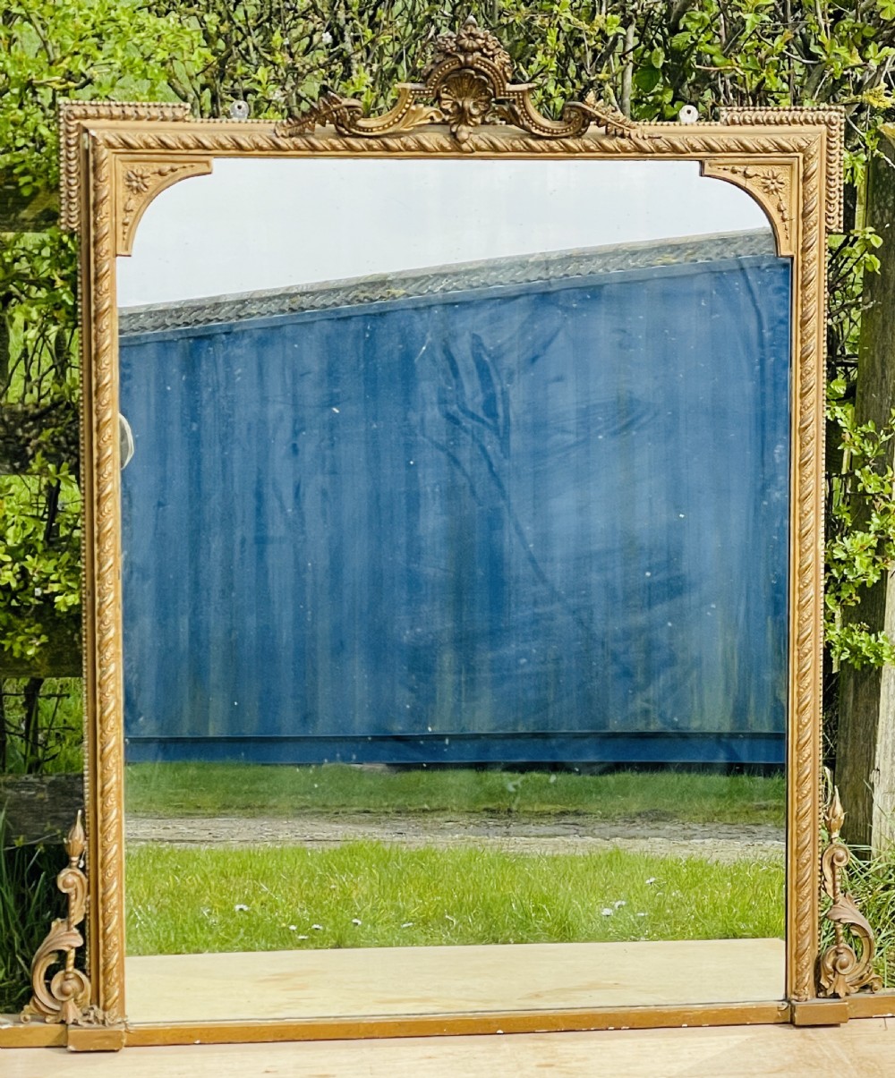 Large Gilt Overmantel Mirror View VIII