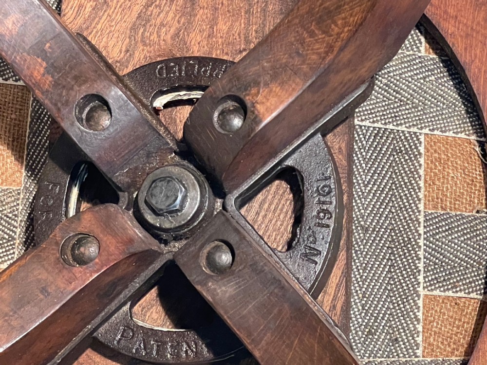Superb Revolving Edwardian Desk Chair View XI