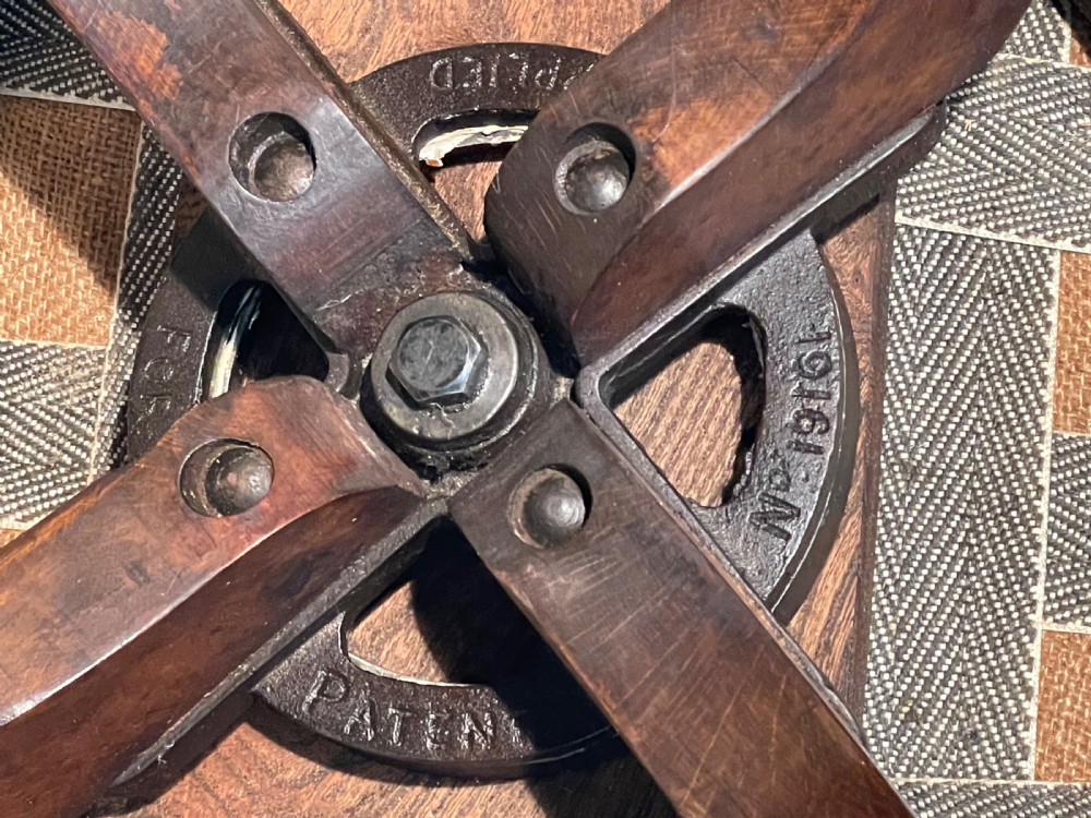 Superb Revolving Edwardian Desk Chair View XII