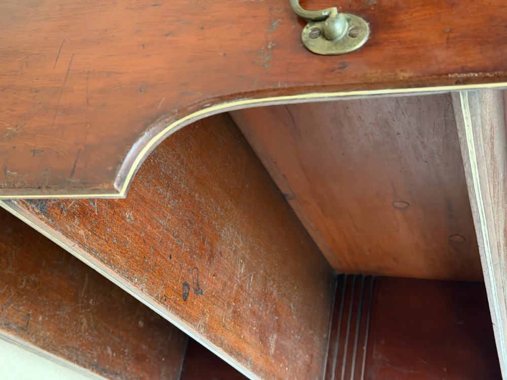Regency Mahogany Campaign Waterfall Bookcase  View II