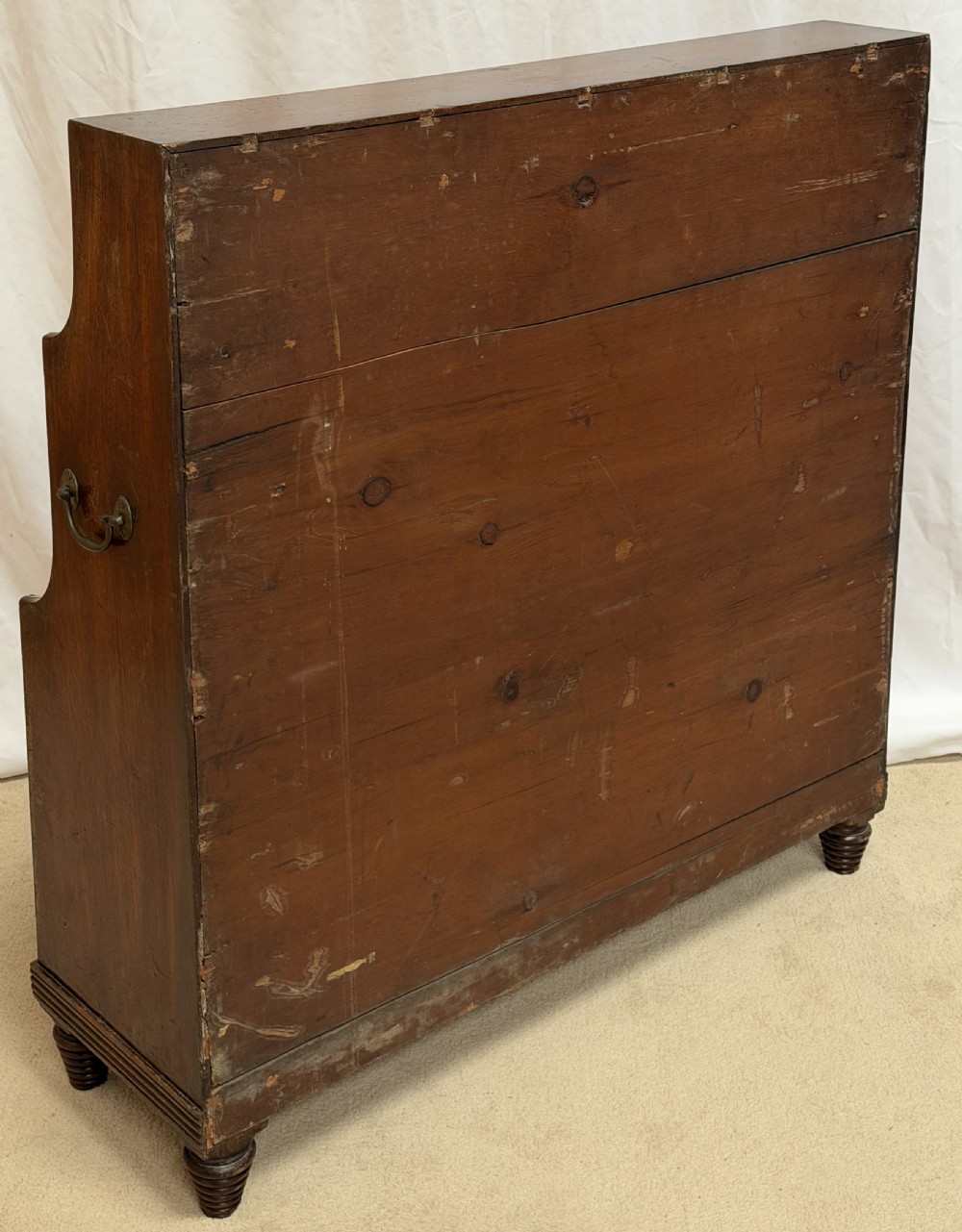 Regency Mahogany Campaign Waterfall Bookcase  View VII