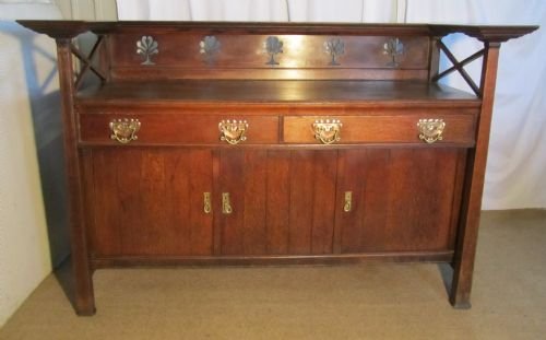 Arts & Crafts Oak Sideboard or Dining Room Dresser