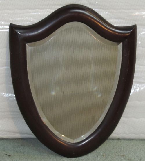Attractive Victorian Mahogany Shield Shaped Wall Mirror
