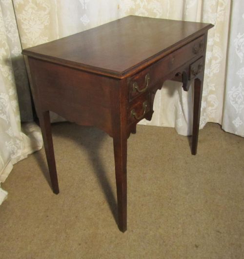 fig 1. A Georgian Country Oak Lowboy