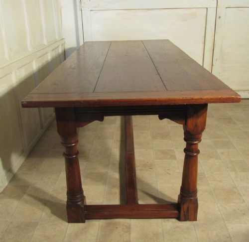 fig 1. Antique Oak Refectory Dining Table