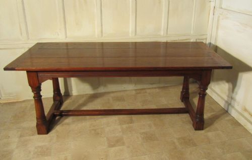 fig 2. Antique Oak Refectory Dining Table