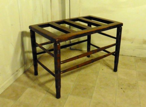 fig 1. A Victorian Mahogany Luggage Rack, Suitcase Stand