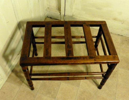fig 2. A Victorian Mahogany Luggage Rack, Suitcase Stand