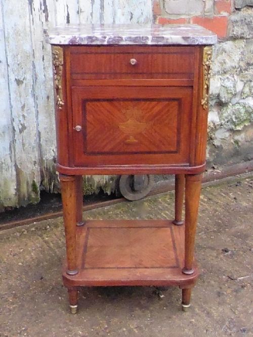 French Empire Style Bedside Cabinet