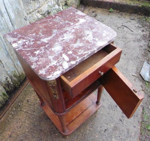 fig 2. French Empire Style Bedside Cabinet