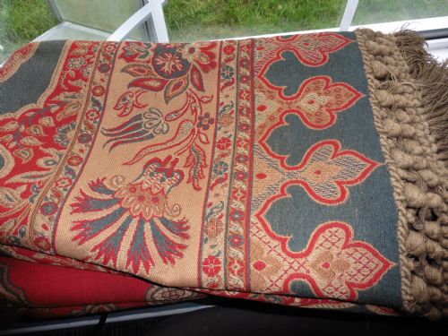 Pair of French Curtains, Woollen Celtic Hand Woven