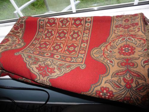 fig 1. Pair of French Curtains, Woollen Celtic Hand Woven
