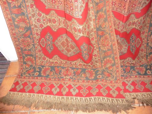 fig 3. Pair of French Curtains, Woollen Celtic Hand Woven