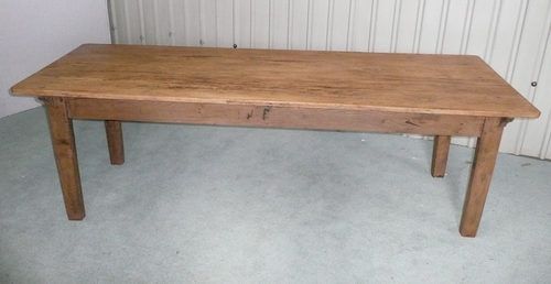 A Large French Rustic Pine Table
