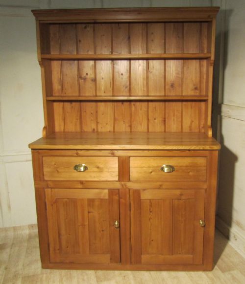 A Victorian Pine Farmhouse Kitchen Dresser