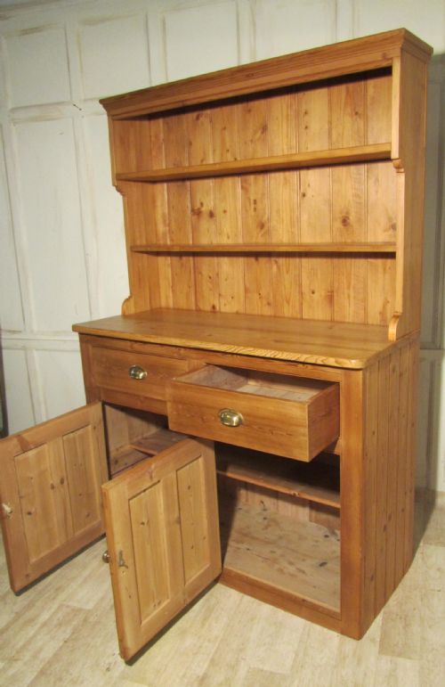fig 1. A Victorian Pine Farmhouse Kitchen Dresser