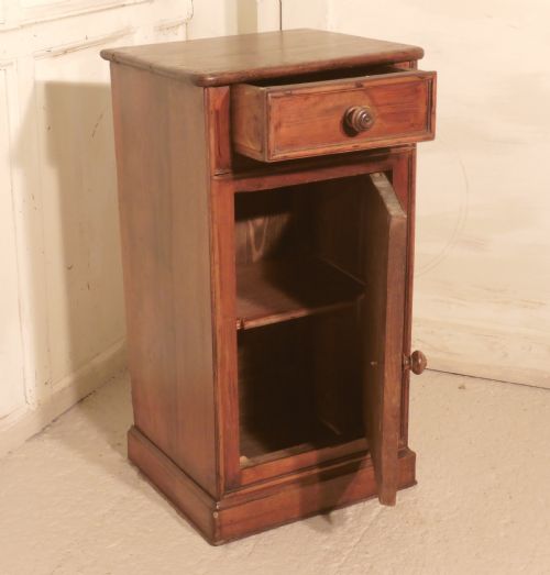 fig 1. French Chestnut Bedside Cupboard or Night Table