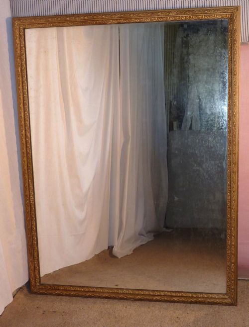 fig 1. Large and Very Heavy Victorian Gold Wall Mirror