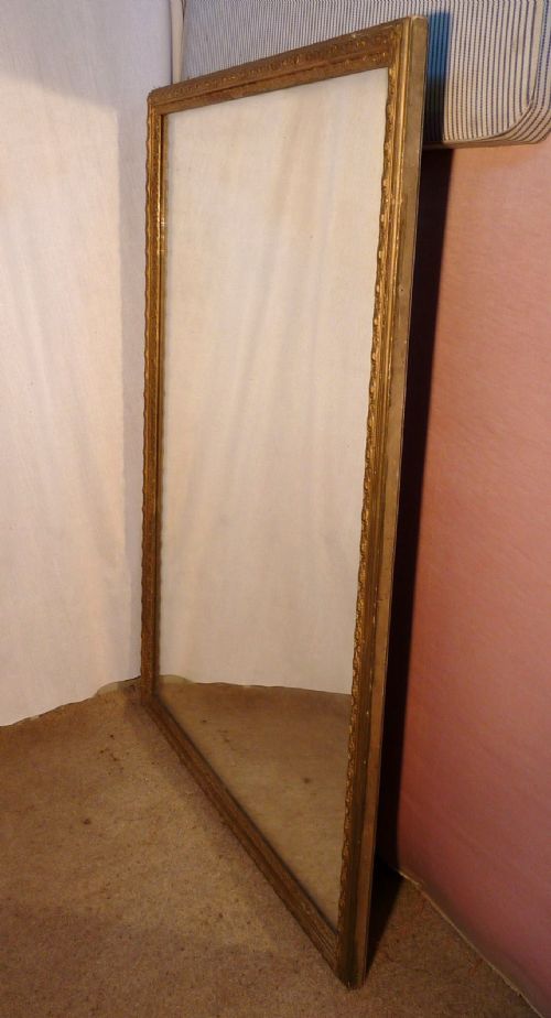 fig 2. Large and Very Heavy Victorian Gold Wall Mirror