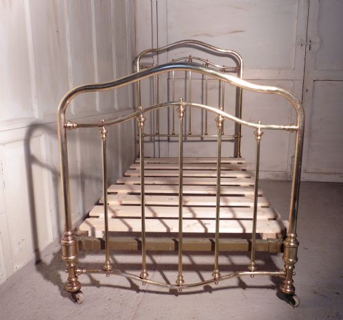 fig 1. Striking French Large Single Brass Bed 