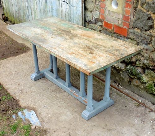 fig 2. 19th Century Barn Fresh Shabby Oak and Pine Centre Table