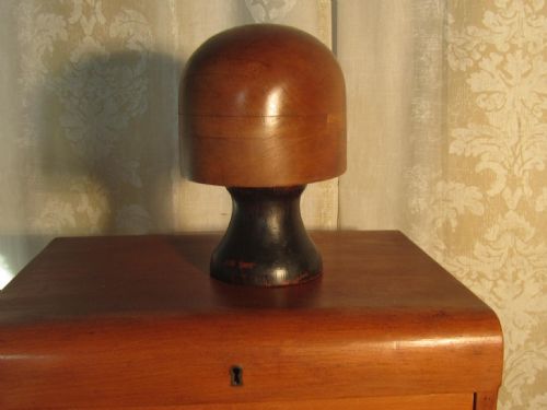 fig 1. Vintage 19th Century French Hat Block Stand, shop display