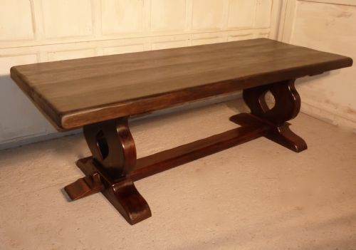 fig 2. A Large French Oak Refectory Table, Table  Monastère
