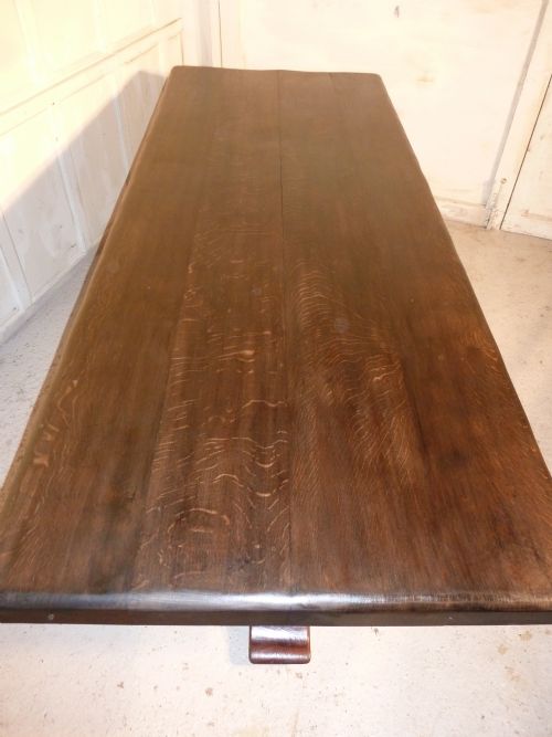 fig 3. A Large French Oak Refectory Table, Table  Monastère