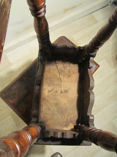 fig 3. A Pair 18th Century of Oak Joint Stools Coffin Stools