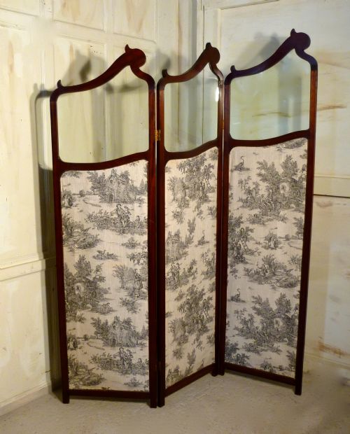 French Upholstered Dressing Screen