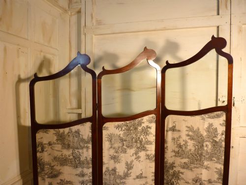 fig 2. French Upholstered Dressing Screen