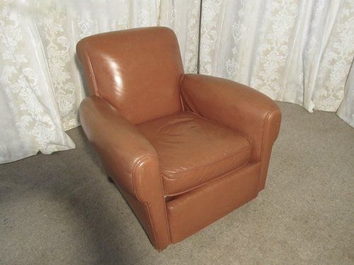 fig 2. A Pair of French Art Deco Leather Club Chairs
