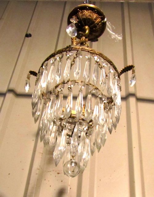 fig 2. A Charming Waterfall Tiered Pendant Chandelier,