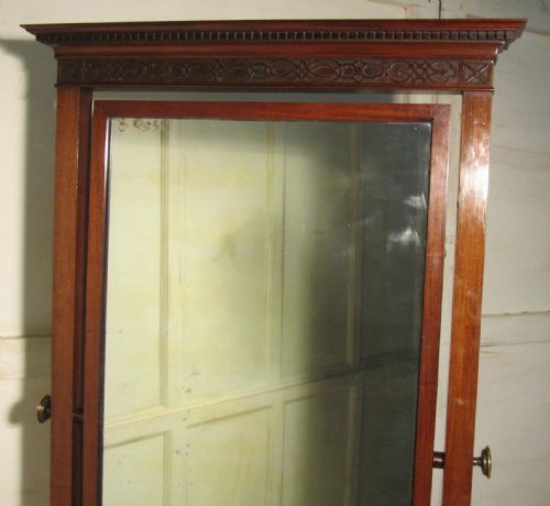 fig 2. Large Victorian Mahogany Cheval Mirror
