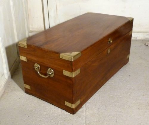 A Large 19th Century Camphor Wood Campaign Chest