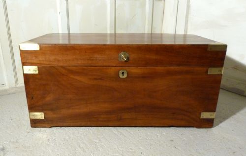 fig 1. A Large 19th Century Camphor Wood Campaign Chest