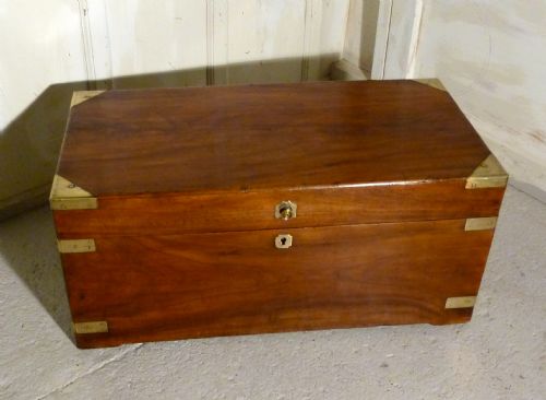 fig 2. A Large 19th Century Camphor Wood Campaign Chest