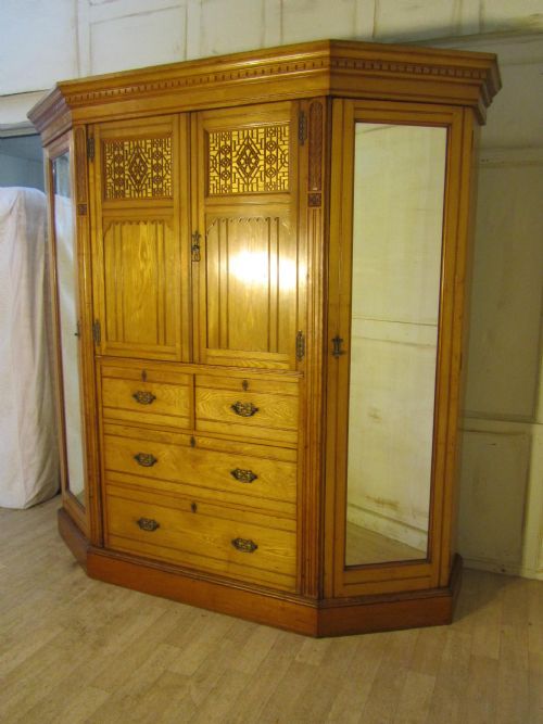 fig 3. Victorian Arts & Crafts Ash Wardrobe Compactum by Heals 