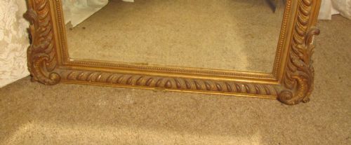 fig 2. Impressive Large French Shabby Gilt Console Mirror