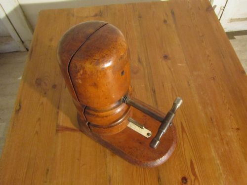 fig 1. Victorian Milliners Hat Stretcher, shop Display
