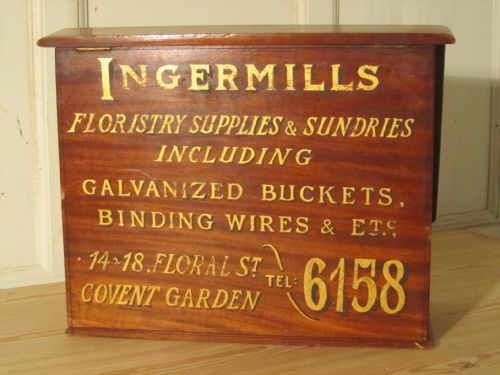 fig 2. A Charming Victorian Mahogany Stationary Box, Flower Shop Display