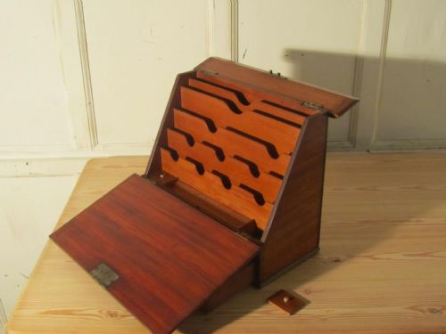 fig 3. A Charming Victorian Mahogany Stationary Box, Flower Shop Display